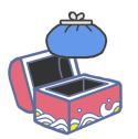 おばあちゃんの知恵袋「貯金箱」イラスト