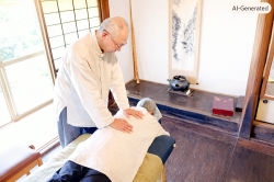 院長が施術中の写真