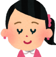 鼻の下に切ったねぎを貼った女性のイラスト。