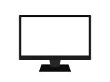 テレビのモニターのイラスト