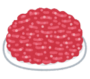 ひき肉のイラスト